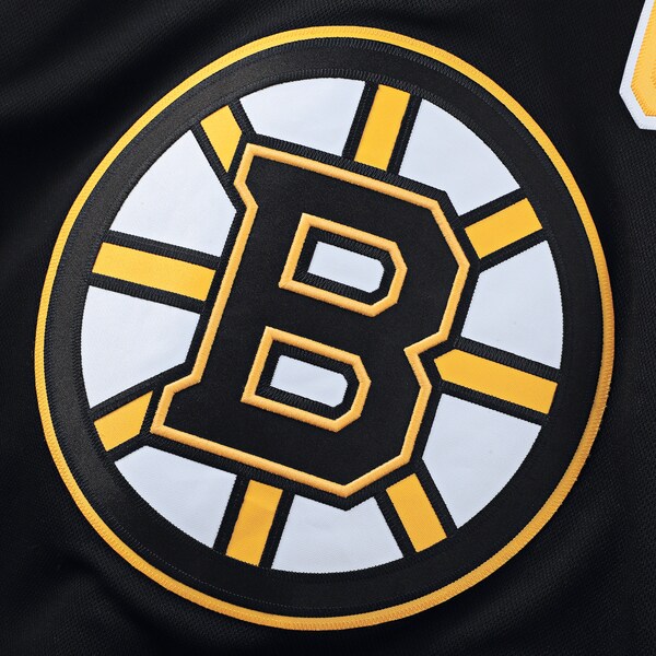 David Pastrnak Boston Bruins Home Premium Jersey - Black/White - Image 5
