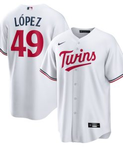 Pablo Lopez Minnesota Twins Nike Home Replica Jersey - White