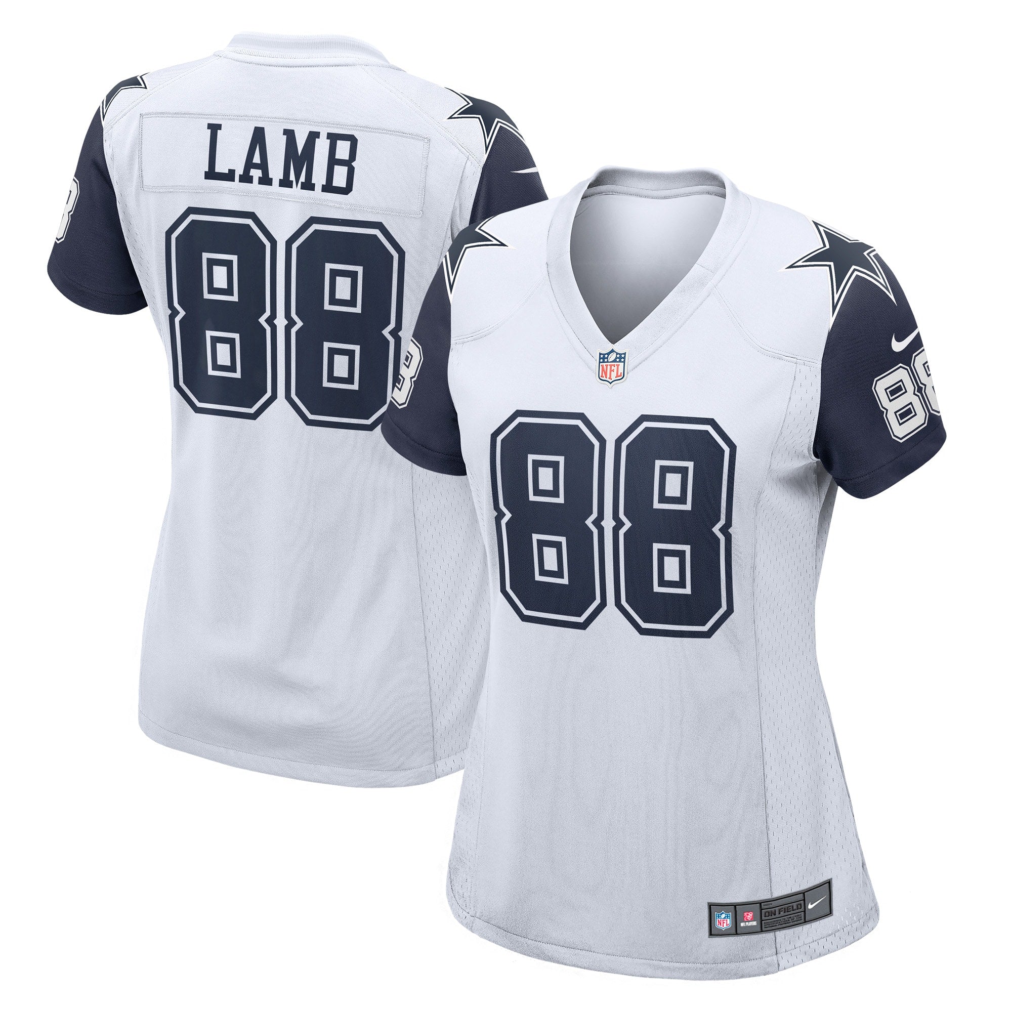 CeeDee Lamb Dallas Cowboys Nike Women's Game Jersey - Navy/White - Image 5