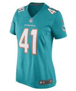 Alternative view of Channing Tindall Miami Dolphins Nike Women's Game Player Jersey - Aqua
