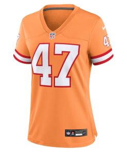 Alternative view of John Lynch Tampa Bay Buccaneers Nike Women's Throwback Game Jersey - Orange