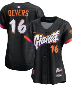 Rafael Devers San Francisco Giants Nike Women's 2025 City Connect Limited Player Jersey - Black