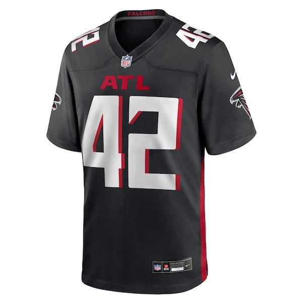 Josh Woods Atlanta Falcons Nike Team Game Jersey - Black - Image 2