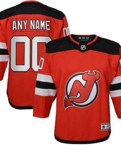 New Jersey Devils Youth Home Premier Custom Jersey - Red