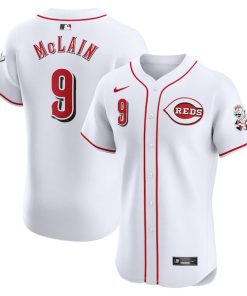 Matt McLain Cincinnati Reds Nike Home Elite Player Jersey - White
