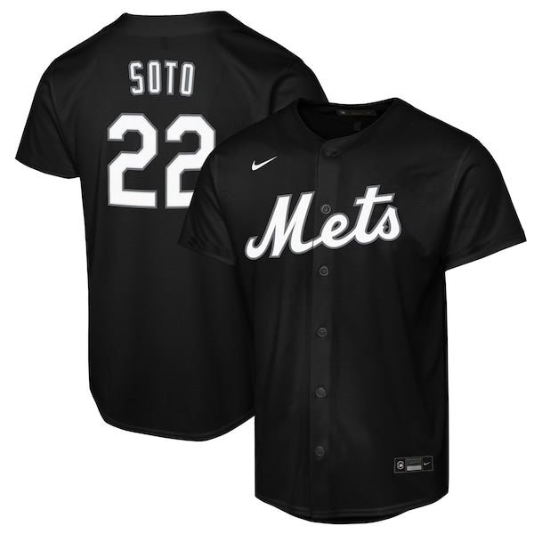 Juan Soto New York Mets Nike Youth Replica Fashion Jersey - Black