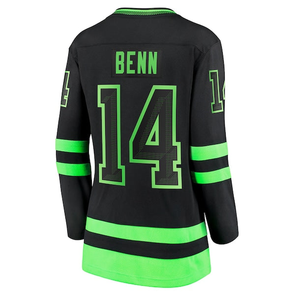 Jamie Benn Dallas Stars Women's Alternate Premier Breakaway Player Jersey - Black/Green - Image 4