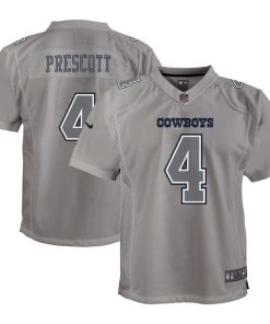 Dak Prescott Dallas Cowboys Nike Youth Atmosphere Game Jersey - Gray