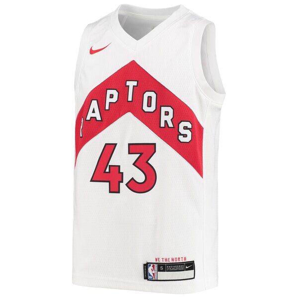 Pascal Siakam Toronto Raptors Nike Youth Swingman Jersey - Association Edition - White/Red - Image 3