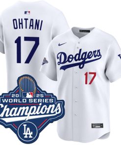 Shohei Ohtani Los Angeles Dodgers Nike 2025  World Series Champions Limited Jersey - White
