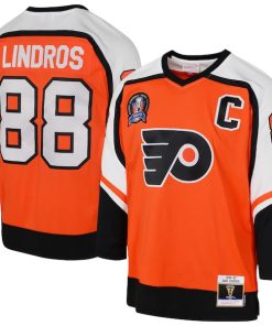Eric Lindros Philadelphia Flyers  Youth 1996/97 Power Play 2.0 Player Jersey with Captain Patch - Orange