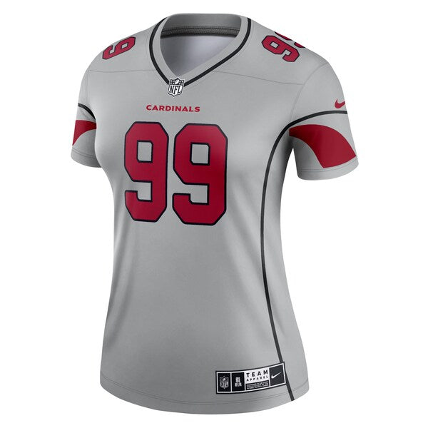 J.J. Watt Arizona Cardinals Nike Women's Inverted Legend Jersey - Gray - Image 2