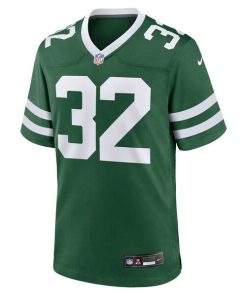 Alternative view of Isaiah Davis New York Jets Nike Team Game Jersey - Legacy Green