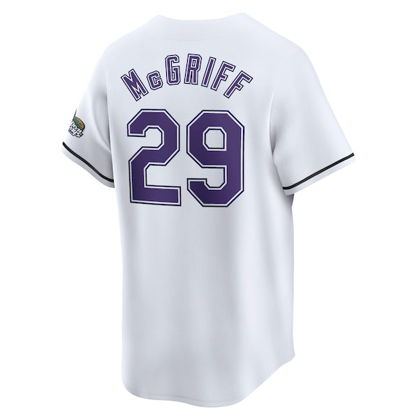 Fred McGriff Tampa Bay Rays Nike Throwback Cooperstown Limited Jersey - White - Image 3