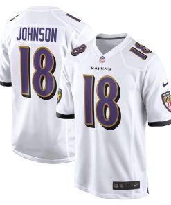 Diontae Johnson Baltimore Ravens Nike Player Game Jersey - White
