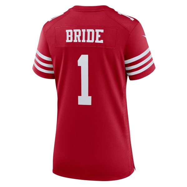 Number 1 Bride San Francisco 49ers Nike Women's Game Jersey - Scarlet - Image 3