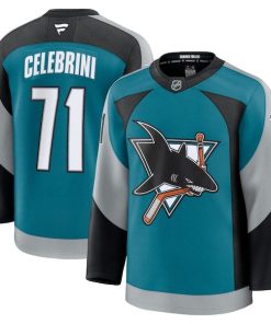 Macklin Celebrini San Jose Sharks  Alternate Premium Player Jersey - Teal