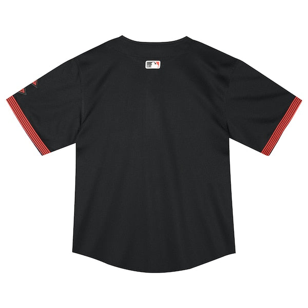 Cincinnati Reds Nike Toddler City Connect Limited Jersey - Black - Image 4