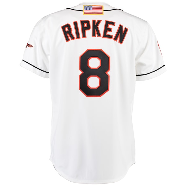 Cal Ripken Baltimore Orioles Home Authentic Jersey - White - Image 3