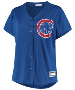 Alternative view of Chicago Cubs Women's Plus Size Sanitized Replica Team Jersey - Royal