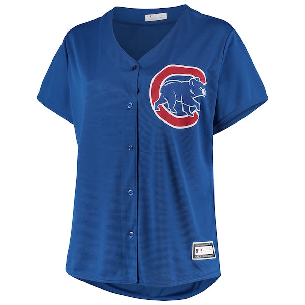 Chicago Cubs Women's Plus Size Sanitized Replica Team Jersey - Royal - Image 2