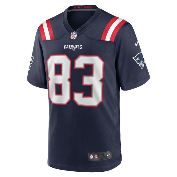 John Jiles New England Patriots Nike Team Game Jersey - Navy - Image 2