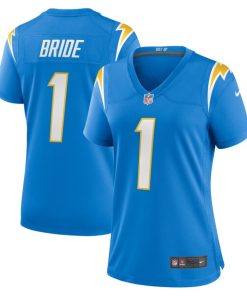 Number 1 Bride Los Angeles Chargers Nike Women's Game Jersey - Powder Blue