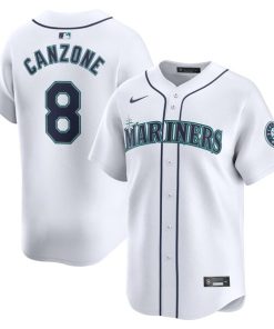 Dominic Canzone Seattle Mariners Nike Home Limited Player Jersey - White