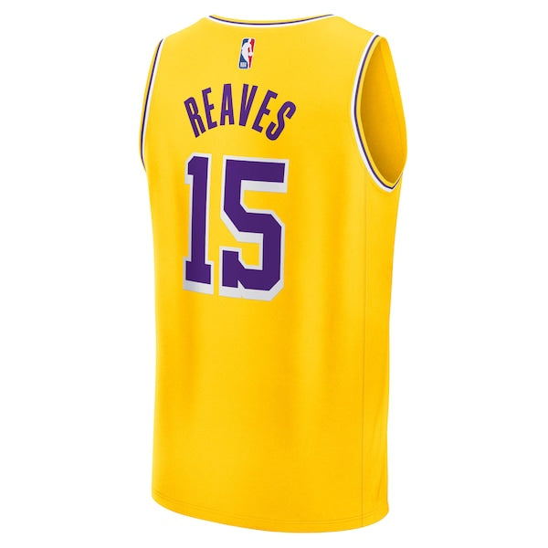 Austin Reaves Los Angeles Lakers Fast Break Replica Jersey - Gold - Icon Edition - Image 3