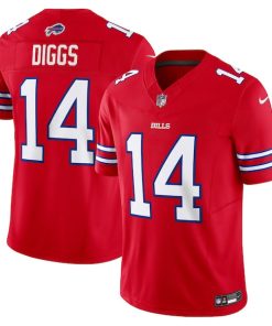 Alternative view of Stefon Diggs Buffalo Bills Nike Vapor F.U.S.E. Limited Jersey - Red/Royal/White