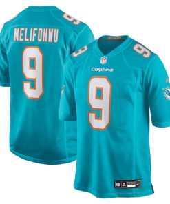 Ifeatu Melifonwu Miami Dolphins Nike Team Game Jersey -  Aqua