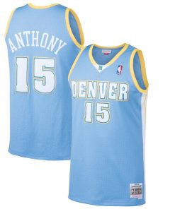 Carmelo Anthony Denver Nuggets  Hardwood Classics Swingman Jersey - Light Blue