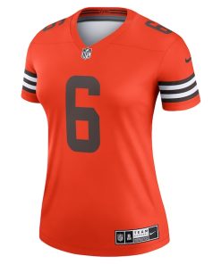 Alternative view of Baker Mayfield Cleveland Browns Nike Women's Inverted Legend Jersey - Orange
