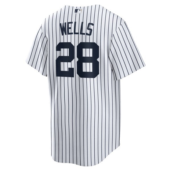Austin Wells New York Yankees Nike Home Replica Jersey - White - Image 3