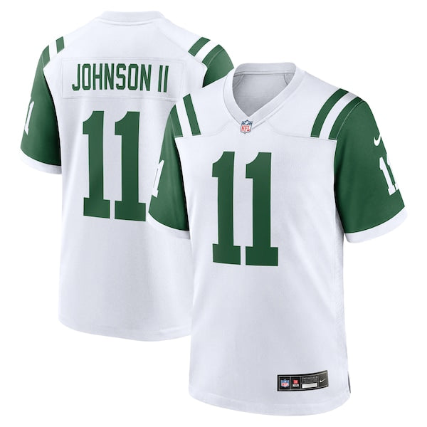Jermaine Johnson II New York Jets Nike Classic Alternate Game Jersey - White - Image 2