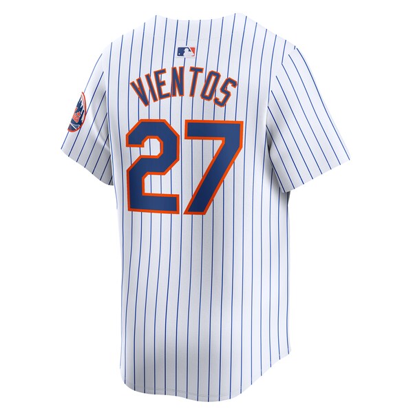 Mark Vientos New York Mets Nike Home Limited Player Jersey - White - Image 3