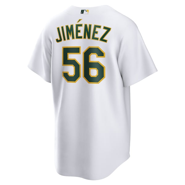 Dany Jim¨¦nez Oakland Athletics Nike Home Replica Player Jersey - White - Image 3
