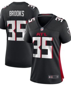 Natrone Brooks Atlanta Falcons Nike Women's Team Game Jersey -  Black