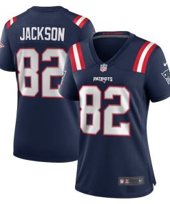 JaQuae Jackson New England Patriots Nike Women's  Game Jersey -  Navy
