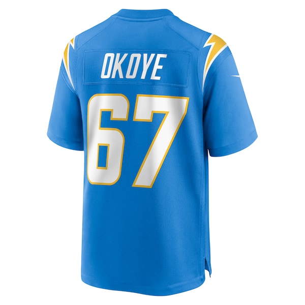 CJ Okoye Los Angeles Chargers Nike Team Game Jersey - Powder Blue - Image 4