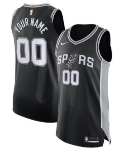 San Antonio Spurs Nike Authentic Custom Jersey Black - Icon Edition