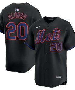 Pete Alonso New York Mets Nike Alternate Limited Player Jersey?¨C Black