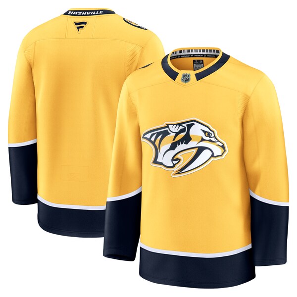 Nashville Predators Home Premium Jersey - Yellow/White - Image 3