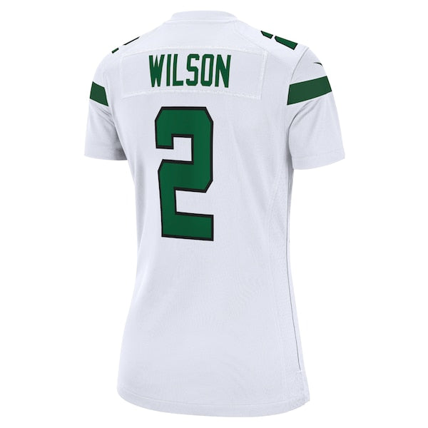 Zach Wilson New York Jets Nike Women's Player Jersey - White/Black/Green - Image 4
