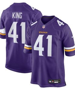 Kobe King Minnesota Vikings Nike Team Game Jersey -  Purple