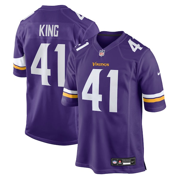 Kobe King Minnesota Vikings Nike Team Game Jersey - Purple