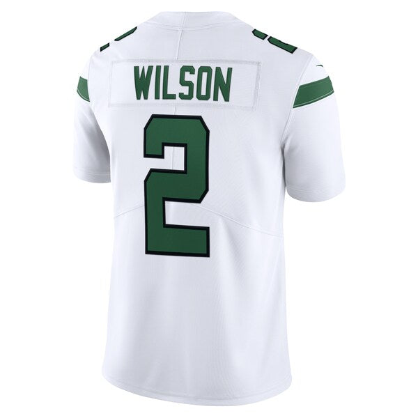 Zach Wilson New York Jets Nike Vapor Limited Jersey - Spotlight White/Black/Green - Image 4