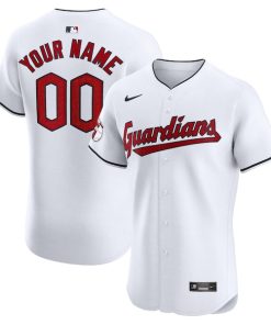 Cleveland Guardians Nike Home Elite Custom Jersey - White