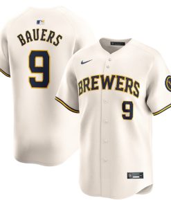 Jake Bauers Milwaukee Brewers Nike Home Limited Player Jersey - Cream