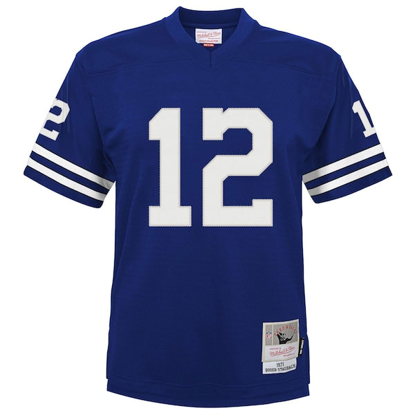 Roger Staubach Dallas Cowboys Youth Retired Player Legacy Jersey - Navy - Image 2